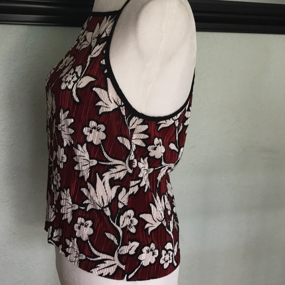 Topshop pleated spaghetti strap floral top - Picture 3 of 8